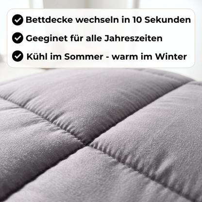 Nachtfeder SoftDrop 2 in 1 hygienische Bettdecke für alle Jahreszeiten