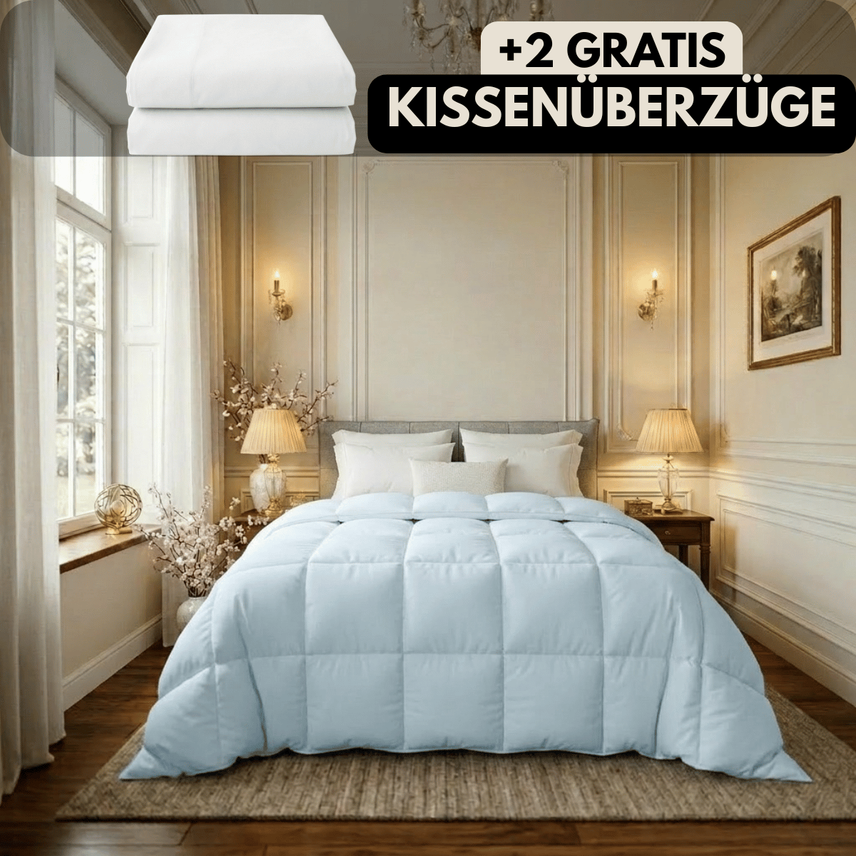 Nachtfeder SoftDrop 2 in 1 hygienische Bettdecke für alle Jahreszeiten