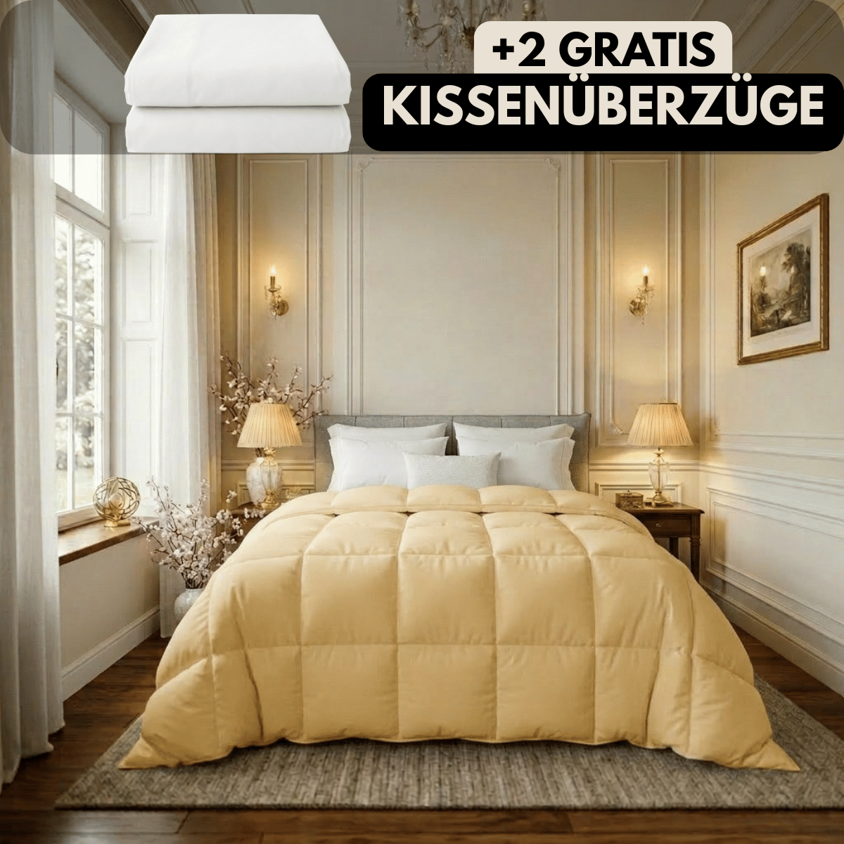 Nachtfeder SoftDrop 2 in 1 hygienische Bettdecke für alle Jahreszeiten