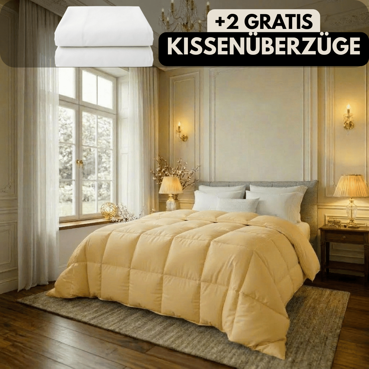 Nachtfeder SoftDrop 2 in 1 hygienische Bettdecke für alle Jahreszeiten