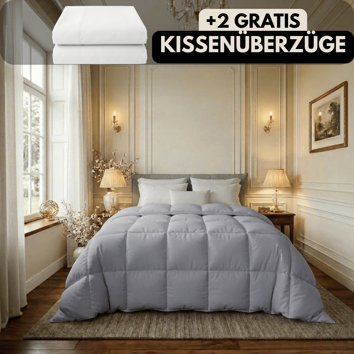 Nachtfeder SoftDrop 2 in 1 hygienische Bettdecke für alle Jahreszeiten