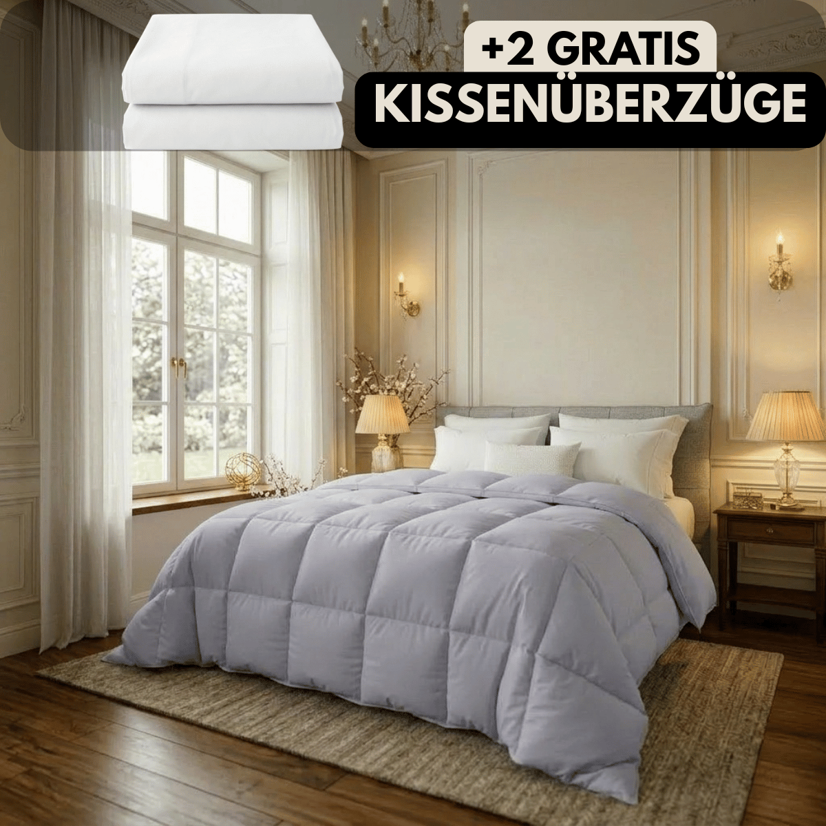 Nachtfeder SoftDrop 2 in 1 hygienische Bettdecke für alle Jahreszeiten