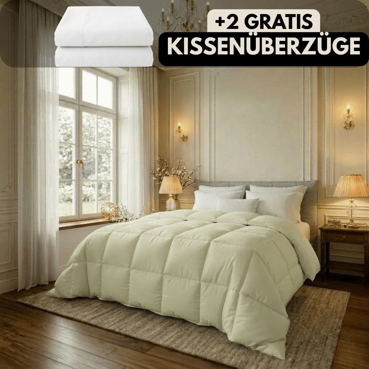 Nachtfeder SoftDrop 2 in 1 hygienische Bettdecke für alle Jahreszeiten