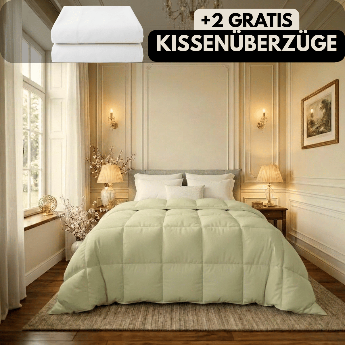 Nachtfeder SoftDrop 2 in 1 hygienische Bettdecke für alle Jahreszeiten
