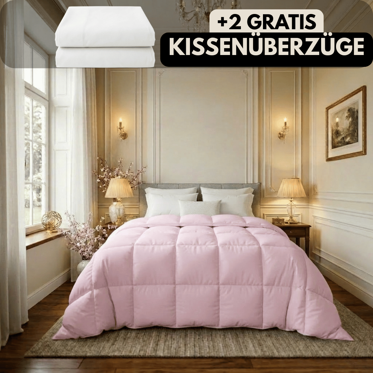Nachtfeder SoftDrop 2 in 1 hygienische Bettdecke für alle Jahreszeiten