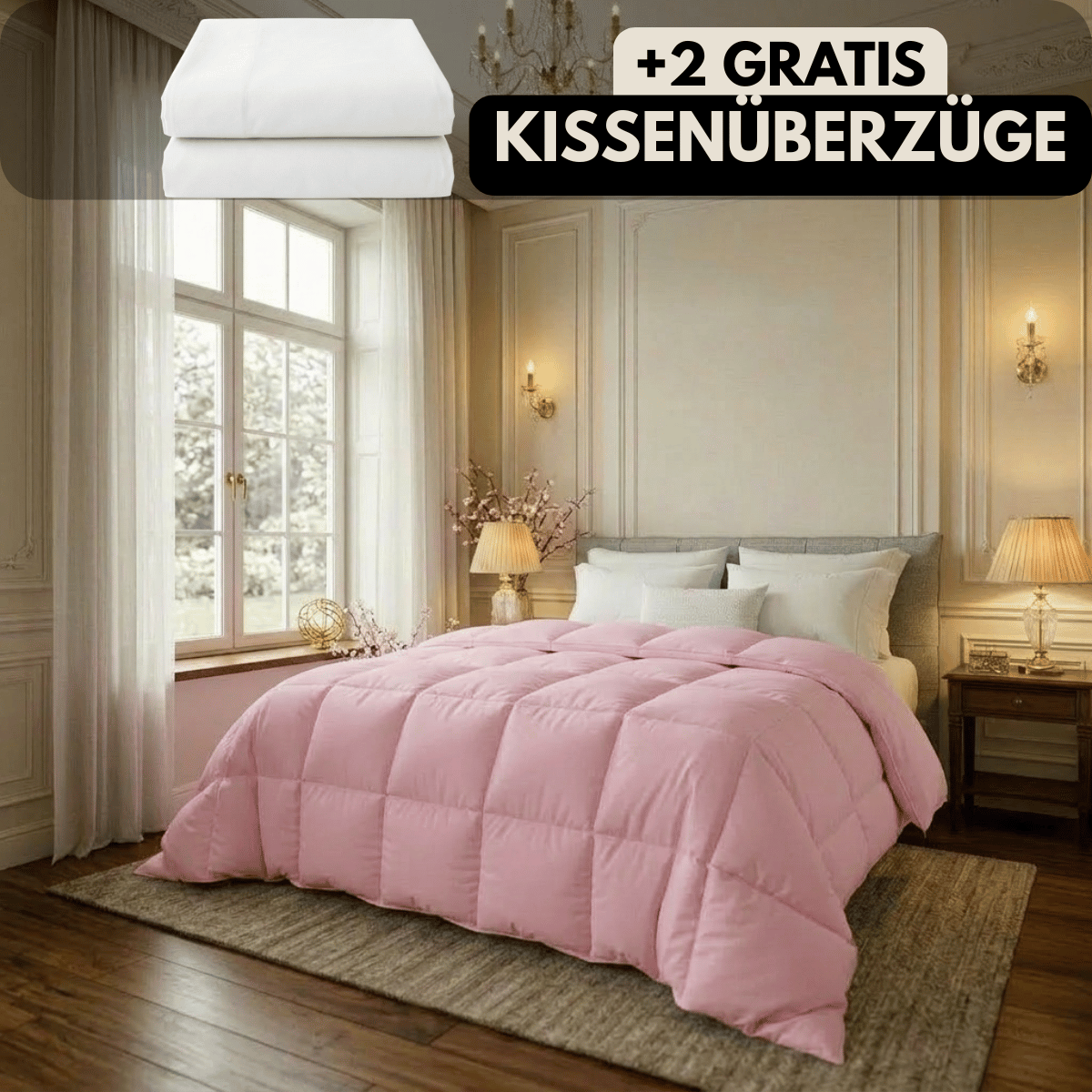 Nachtfeder SoftDrop 2 in 1 hygienische Bettdecke für alle Jahreszeiten