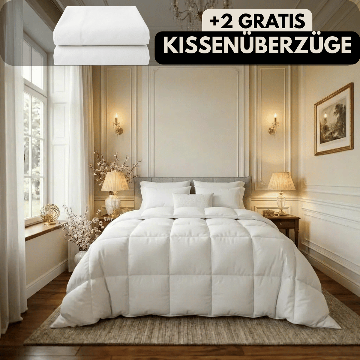 Nachtfeder SoftDrop 2 in 1 hygienische Bettdecke für alle Jahreszeiten